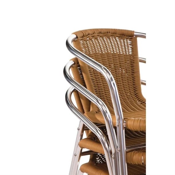 Picture of Aluminium Natural Wicker Outdoor Chair, Limited stocks at this price, priced each.
