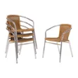 Picture of Aluminium Natural Wicker Outdoor Chair, Limited stocks at this price, priced each.