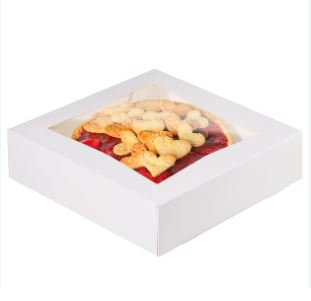 Picture of 23x23x5cm Apple Pie Box With Window 100pk