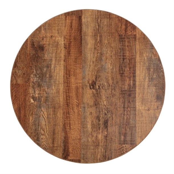 Picture of Bolero Pre-Drilled Round Table Top Urban Dark 600mm