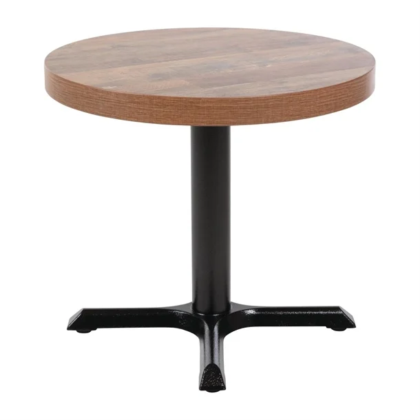 Picture of Bolero Pre-Drilled Round Table Top Urban Dark 600mm
