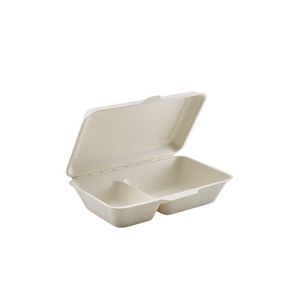 Picture of Compostable Hinged 2 Compartment Coint (300)