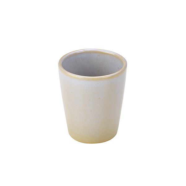 Picture of Terra Stoneware Rustic White Conical Cup 10cm