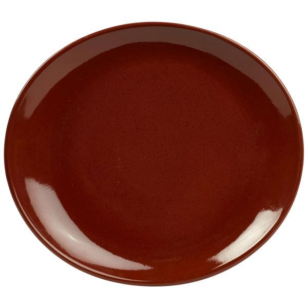 Picture of Terra Stoneware Rustic Red Oval Plate 29.5x26