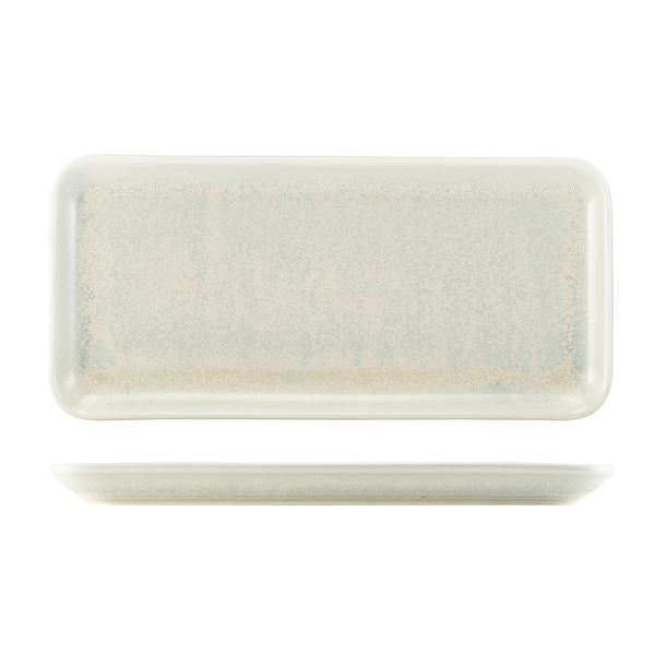 Picture of Terra Porcelain Pearl Narrow Rectangular Platter 36 x 16.5cm 36 x 16.5cm (L x W)