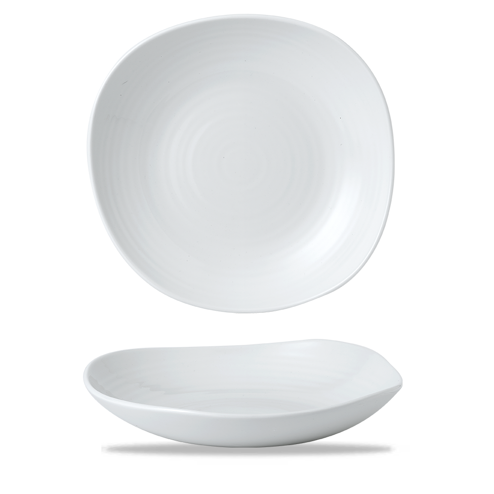Picture of Dudson White Wobbly Bowl 29.5cm