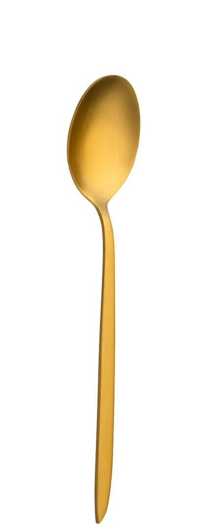 Picture of Orca Matt Gold Dessert Spoon