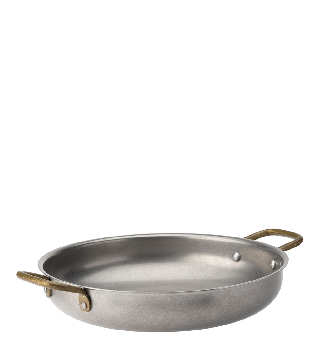 Picture of Vintage Brass Handled Round Dish 9" (23cm)