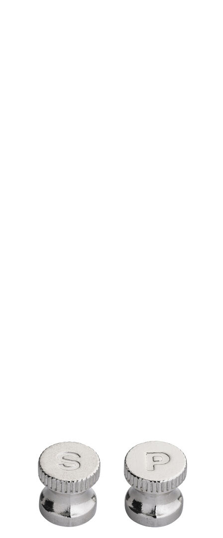 Picture of Engraved Salt/Pepper Knobs - Silver