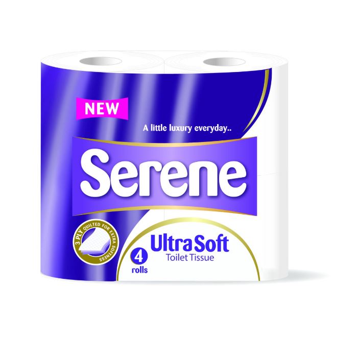 Picture of Serene Ultra Quilted 3ply Toilet rolls (40 rolls / pack) 