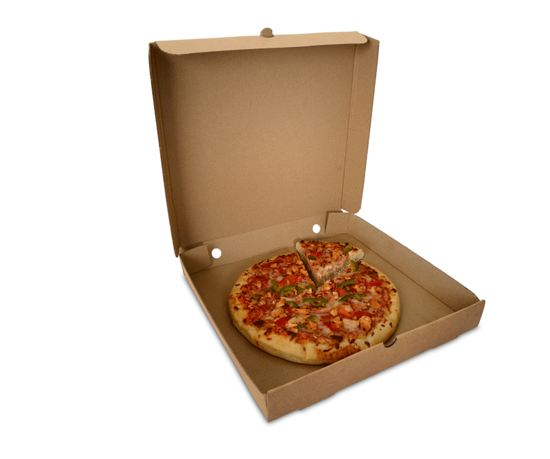 Picture of 7" Corrugated Pizza Box Kraft Brown (100)