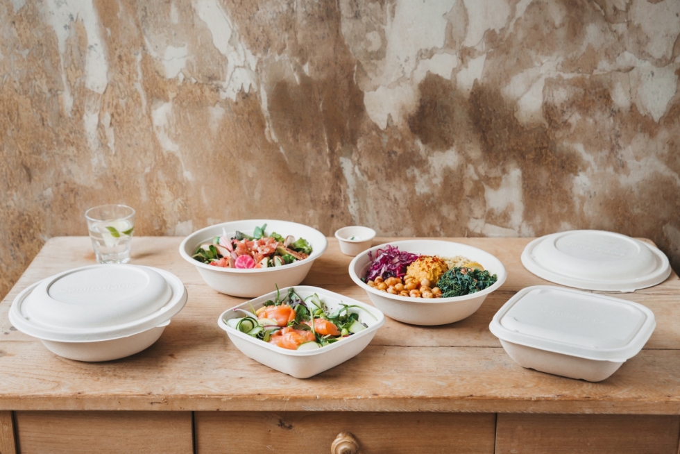 Picture of BePulp 750ml (24oz) Round Pulp Bowl (300) Bowl only no lids.