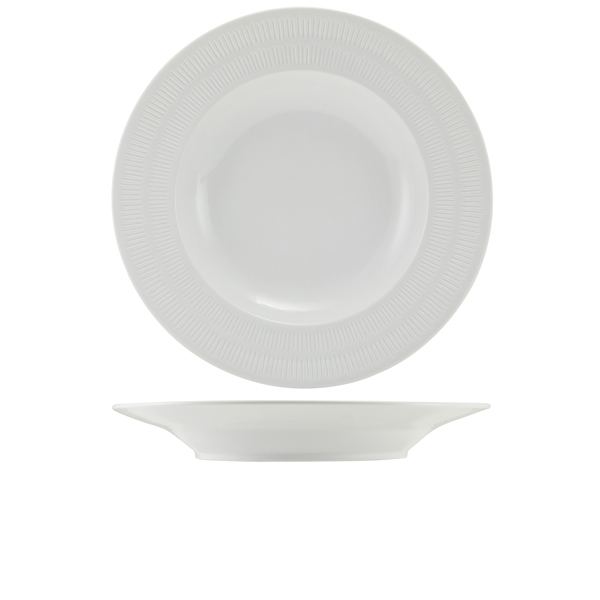 Picture of Incise Porcelain Solara Winged Pasta Bowl 28.