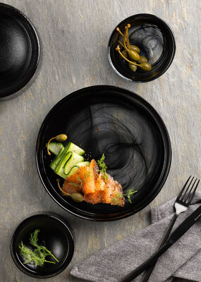 Picture of Asos Black Plate 8.25" (21cm) x 1" (2.5cm)