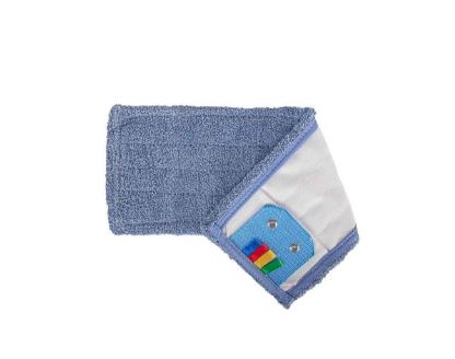 Picture of King Speedy (Microfibre)  Economy Blue Flat Mop Head Pocket, x1 head