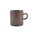 Picture of Terra Porcelain Black Fluted Mug 32cl/11.25oz 