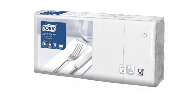 Picture of Tork White Lunch Napkin 8fold 2ply 2000