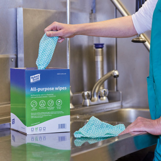 Picture of Blue J Cloths in dispenser box