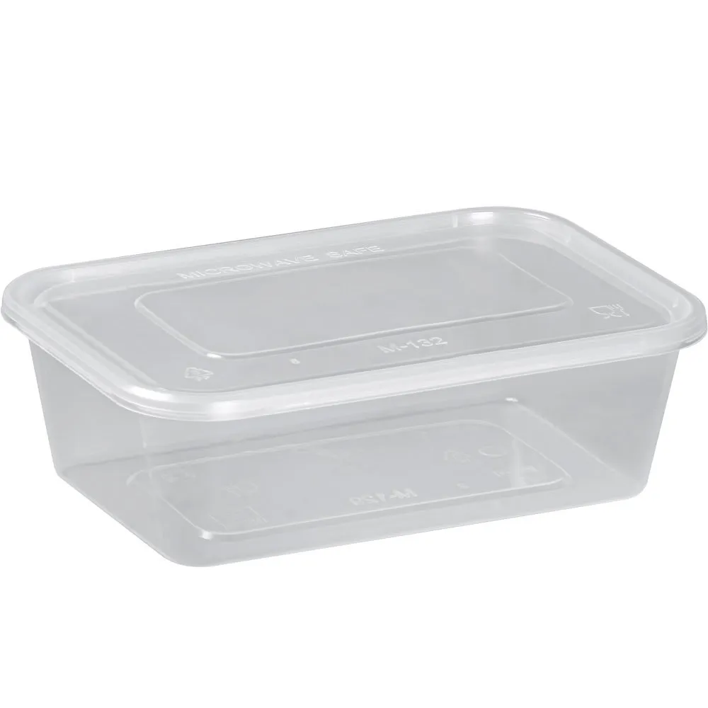 Picture of Plastic  Microwavable Takeaway Container & Lid 650cc 250pk
