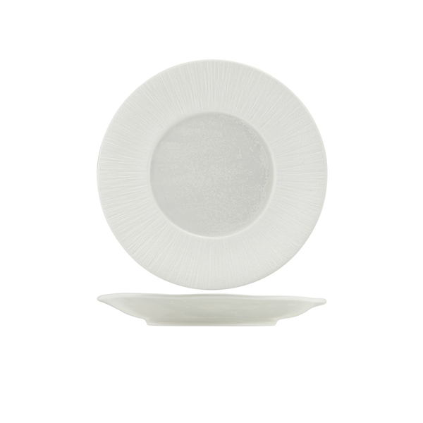 Picture of Incise Porcelain Lucine Winged Plate 23cm 6pk