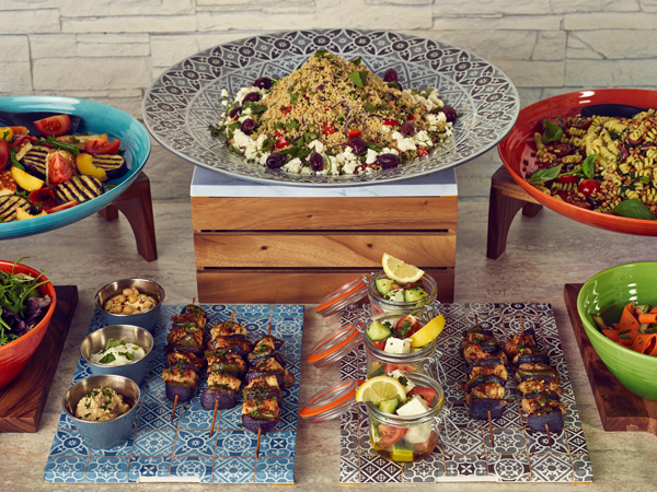 Picture of Grey Marrakesh Melamine GN1/1 Slab 