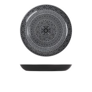 Picture of Black Marrakesh Melamine Bowl 38 x 4.5cm