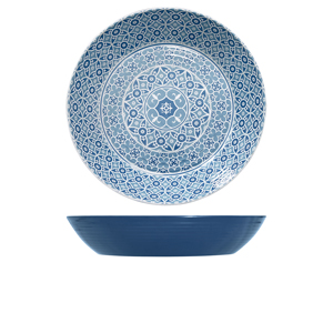Picture of Blue Marrakesh Melamine Bowl 42.5 x 8cm