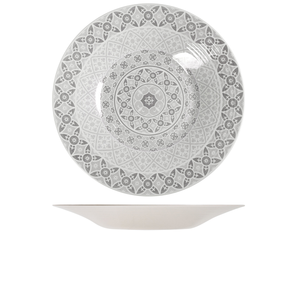 Picture of White Marrakesh Melamine Bowl 48 x 6cm