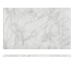 Picture of White Marble Agra Melamine GN1/1 Slab 53 x 32