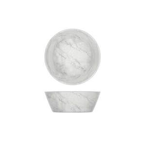 Picture of White Marble Agra Melamine Bowl 20.5 x 7.5cm