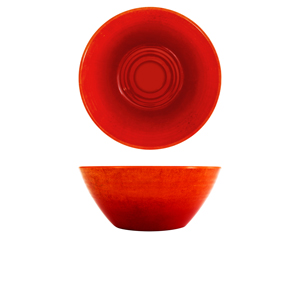 Picture of Orange Glazed Melamine Casablanca Bowl 24.5 x 10cm 245 x 100mm (Dia x H) 2.6L