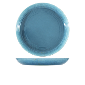 Picture of Light Blue Glazed Melamine Casablanca Bowl 38 x 4.5cm 380 x 45mm (Dia x H) 3.5L