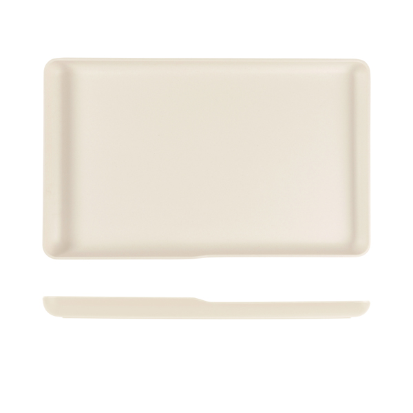 Picture of White Copenhagen Melamine GN 1/1 Platter 53 x 32.5 x 3.5cm GN1/1- 530 x 325 x 35mm (L x W x H)