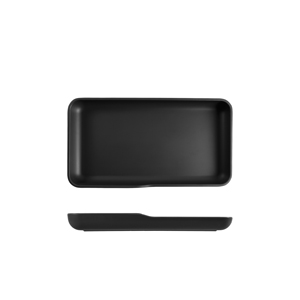 Picture of Black Copenhagen Melamine GN 1/3 Platter  32