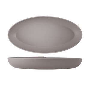 Picture of Sand Brown Copenhagen Oval Melamine Deep Dish