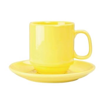 Picture of Olympia Heritage Stacking Mugs Yellow (6 mugs) Clearance price 