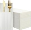 Picture of White Premium, Airlaid Pocket Napkins 8 Fold 40cm 1000 pk