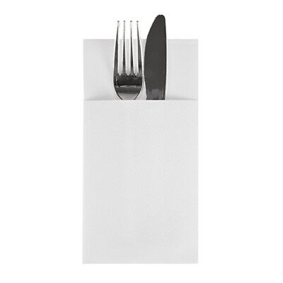 Picture of White Premium, Airlaid Pocket Napkins 8 Fold 40cm 1000 pk