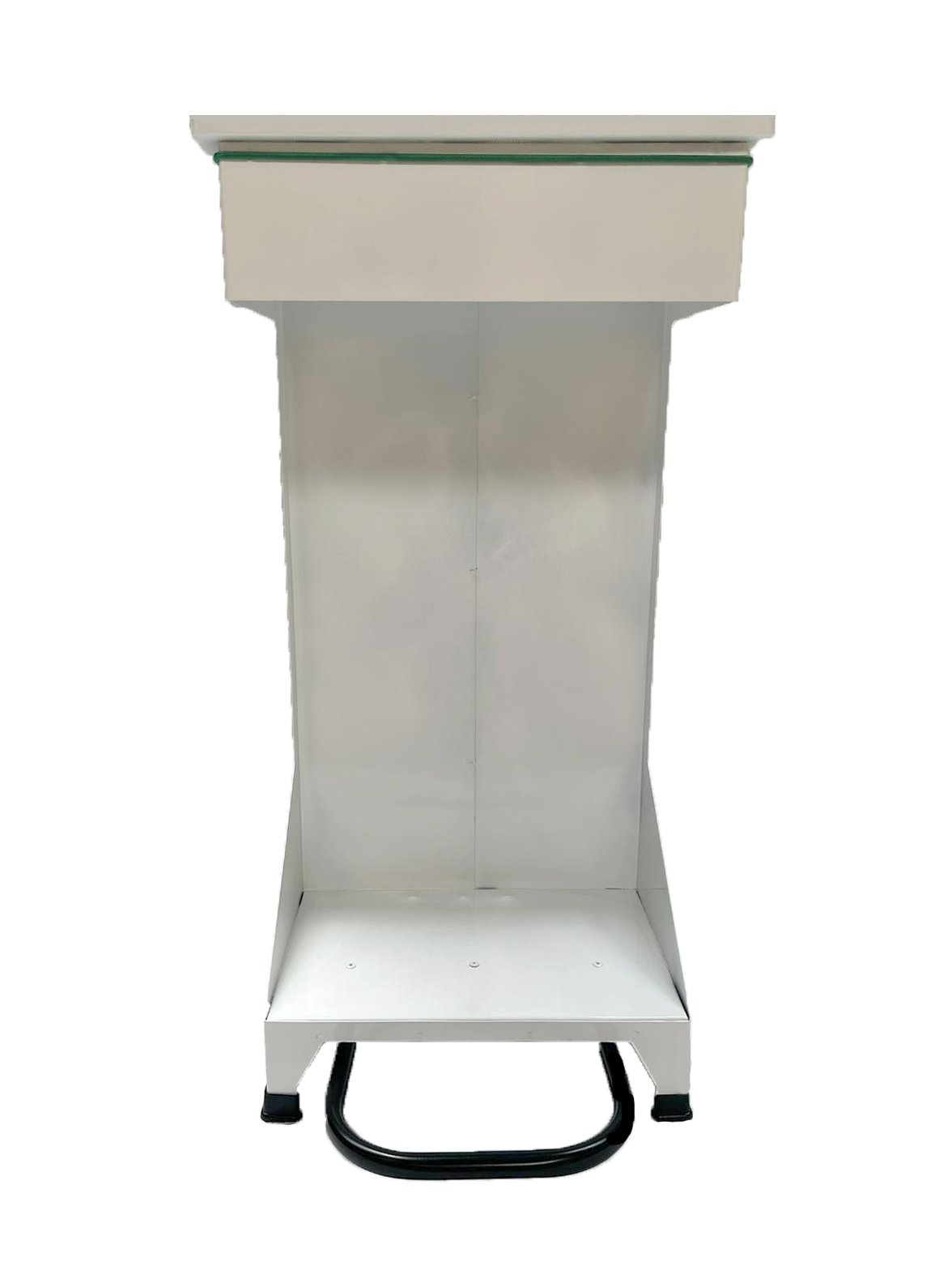 Picture of Free standing Open pedal bin, steel frame white powder coating 90L
