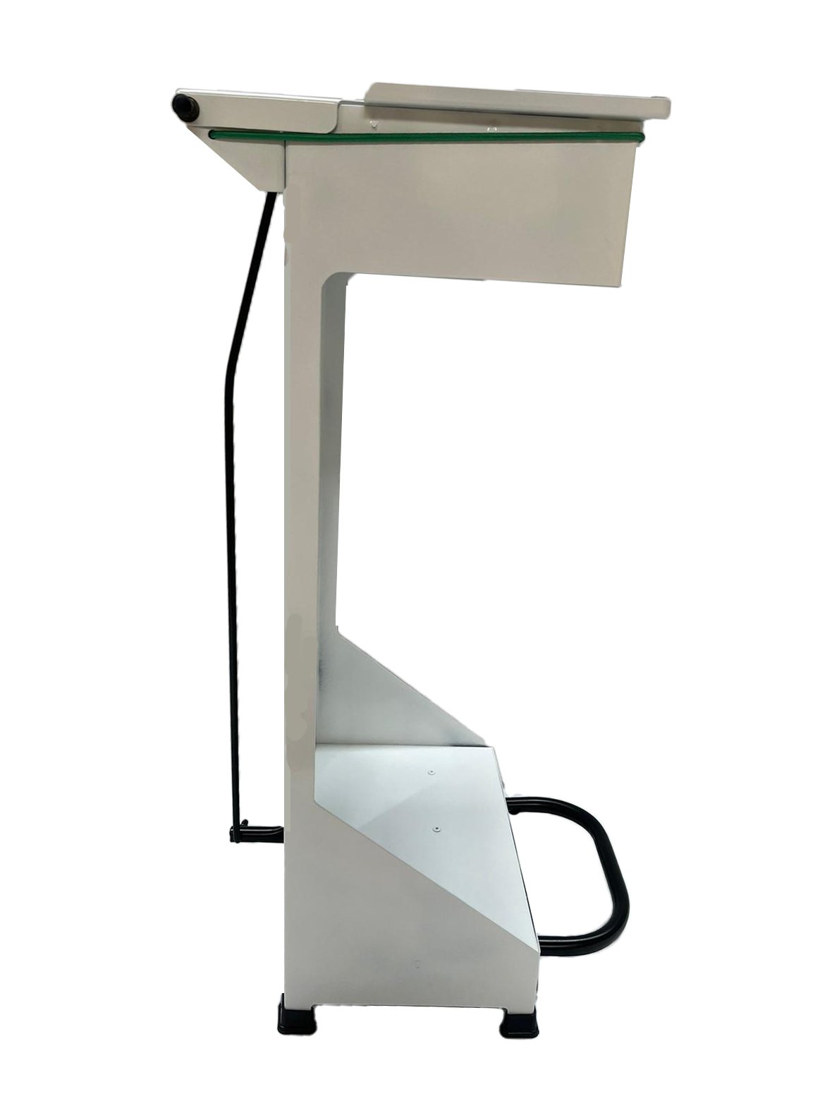 Picture of Free standing Open pedal bin, steel frame white powder coating 90L