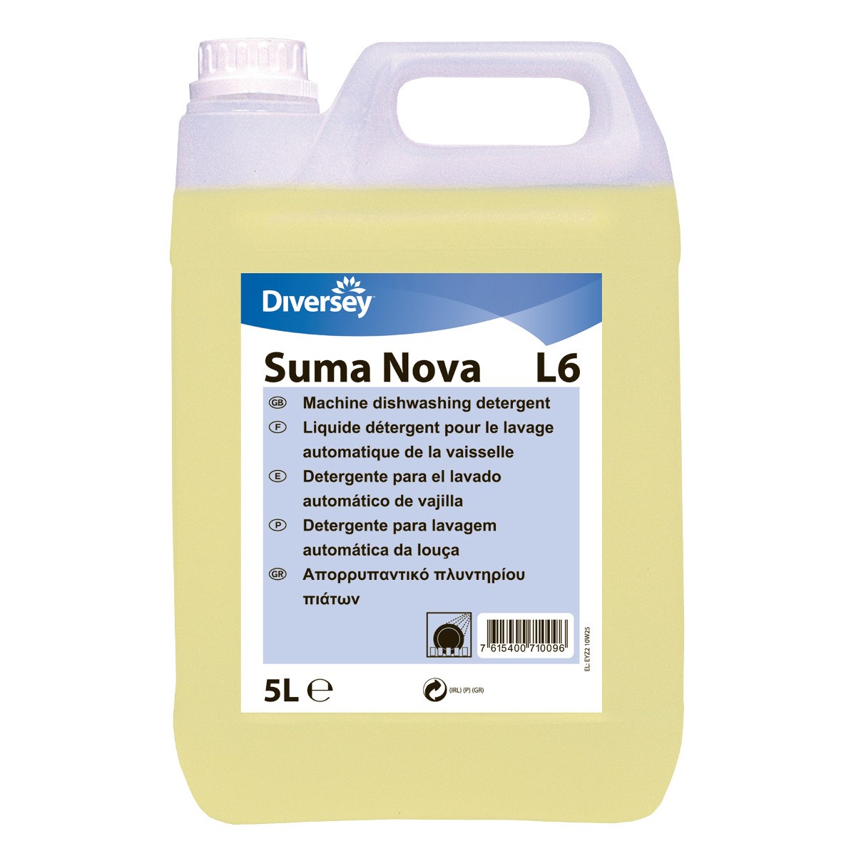 Picture of Suma Nova L6L  5L  - Machine liquid dishwash detergent for hard water
