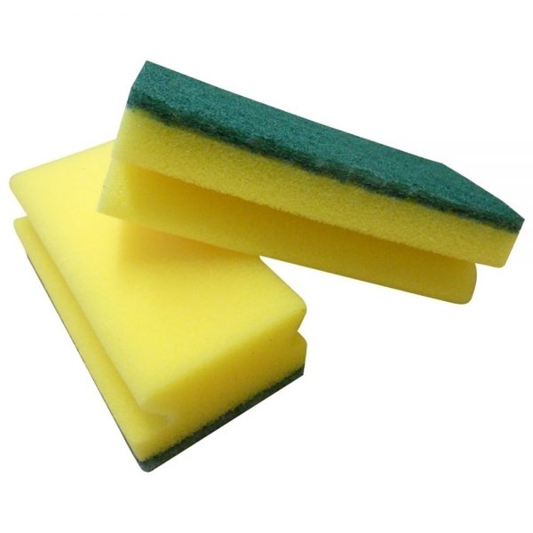 Picture of Sponge Scourer, Green/Yellow, Pack Of 10