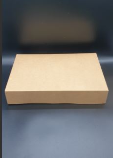 Picture of Food Platter, Kraft Brown no window, hinged lid (50/case) 