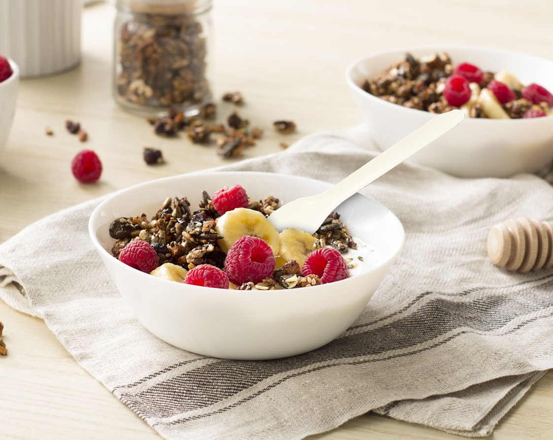 Picture of White High Densitiy Compostable Paper Spoon (1000)