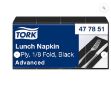 Picture of Tork Black Lunch Napkin 1/8 Folded 2,000 pk