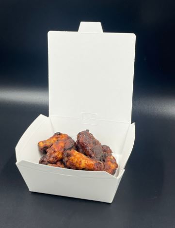 Picture of White Large Food Box, leakproof, greaseproof, 152x120x65mm 330pk