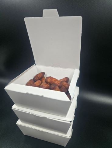 Picture of White Large Food Box, leakproof, greaseproof, 152x120x65mm 330pk