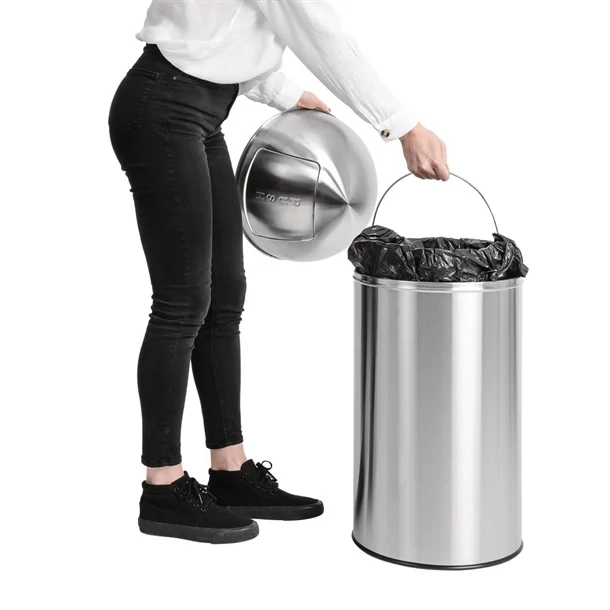 Picture of Bolero Bullet Bin with Push Top S/S 40Ltr