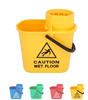 Picture of Economy 14L Heavy Duty Socket Mop Bucket  YELLOW