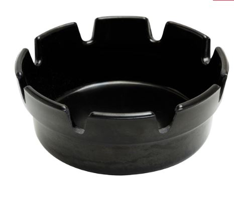 Picture of Beaumont Black Bakelite Crown Style Ashtray 10cm (Pack of 10)